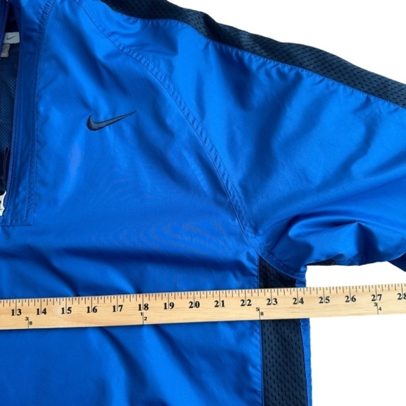NIKE Y2K Windbreaker Jacket Warm up Mens Size XL Long Sleeve 1/4 Zip Pullover - Picture 13 of 16